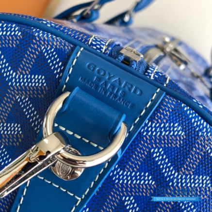 Goyard Boston 50 Travel Bag Royal Blue