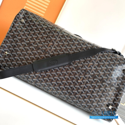 Goyard Boston 50 Travel Bag Charcoal Grey
