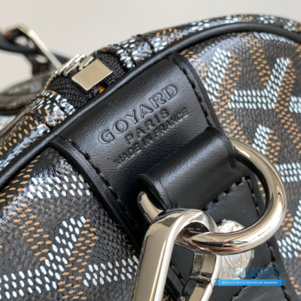 Goyard Boston 50 Travel Bag Charcoal Grey