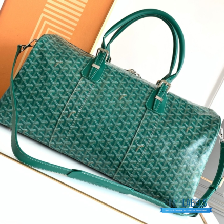 Goyard Boston 50 Travel Bag Emerald