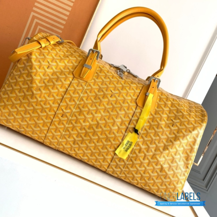 Goyard Boston 50 Travel Bag Bright Yellow
