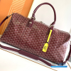 Goyard Boston 50 Travel Bag Burgundy Wine