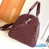 Goyard Boston 50 Travel Bag Burgundy Wine
