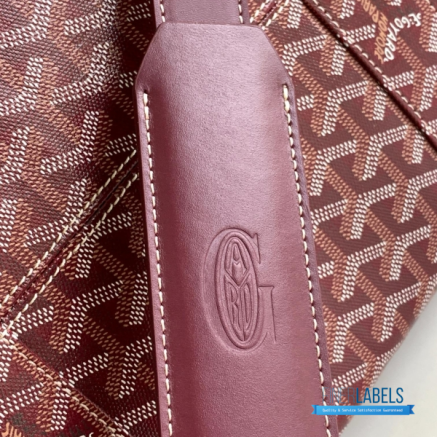 Goyard Boston 50 Travel Bag Burgundy Wine