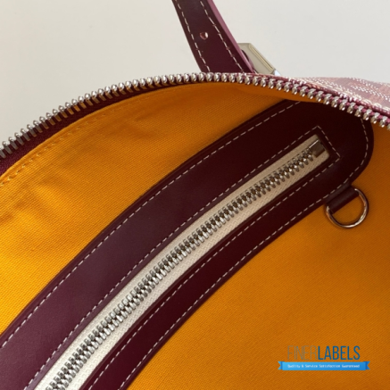Goyard Boston 50 Travel Bag Burgundy Wine