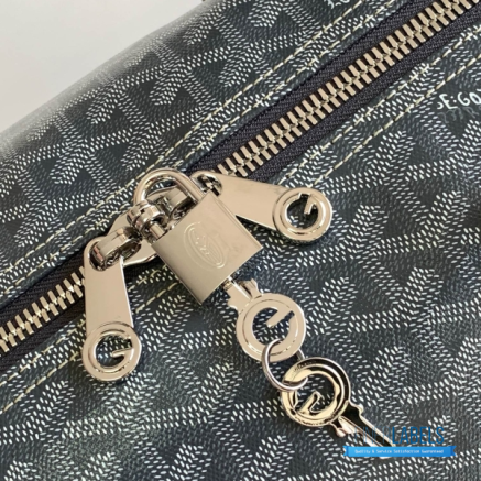 Goyard Boston 50 Travel Bag Classic Grey