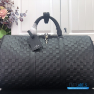 LV Keepall Bandoulière 45 (Onyx Damier Infini Leather)
