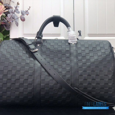 LV Keepall Bandoulière 45 (Onyx Damier Infini Leather)