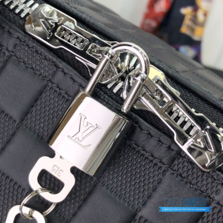 LV Keepall Bandoulière 45 (Onyx Damier Infini Leather)