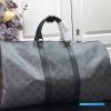 LV Keepall Bandoulière 50 (Monogram Eclipse / Monogram Eclipse Reverse Coated Canvas)