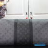 LV Keepall Bandoulière 50 (Monogram Eclipse / Monogram Eclipse Reverse Coated Canvas)