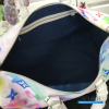 LV Keepall Bandoulière 50 (White Multicolor Watercolor Monogram Coated Canvas)