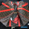 LV Keepall Bandoulière 50 (Coquelicot Monogram Coated Canvas)