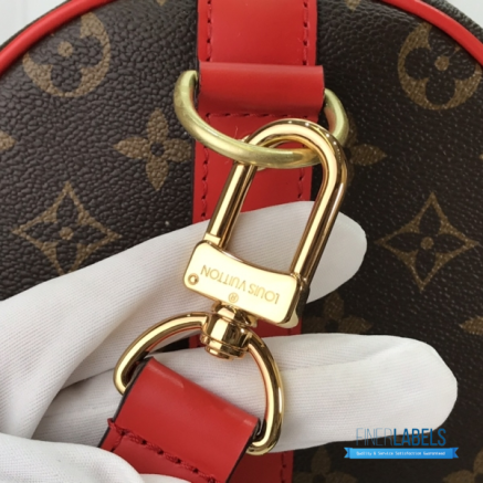 LV Keepall Bandoulière 50 (Coquelicot Monogram Coated Canvas)