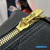 LV Keepall Bandoulière 45 (Black Monogram Empreinte Giant Leather)