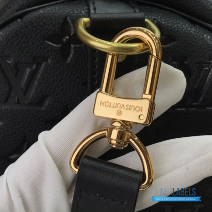 LV Keepall Bandoulière 45 (Black Monogram Empreinte Giant Leather)