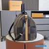 LV x Nigo Keepall Bandoulière 50 (Brown Monogram and Giant Damier Ebene Coated Canvas)