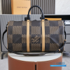 LV x Nigo Keepall Bandoulière 50 (Brown Monogram and Giant Damier Ebene Coated Canvas)