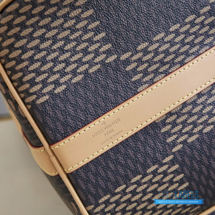 LV x Nigo Keepall Bandoulière 50 (Brown Monogram and Giant Damier Ebene Coated Canvas)