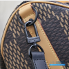 LV x Nigo Keepall Bandoulière 50 (Brown Monogram and Giant Damier Ebene Coated Canvas)