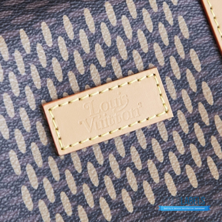 LV x Nigo Keepall Bandoulière 50 (Brown Monogram and Giant Damier Ebene Coated Canvas)