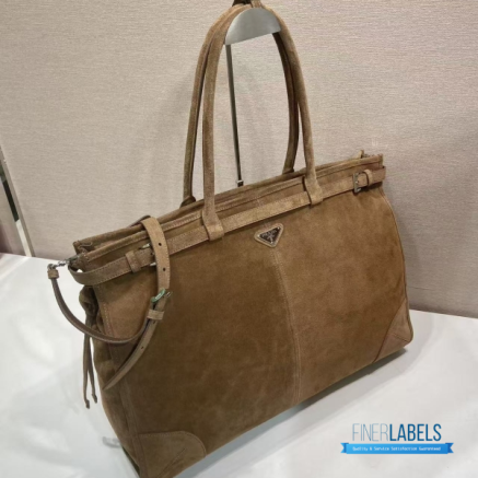 Prada Bonnie Large (Cocoa Brown Suede)