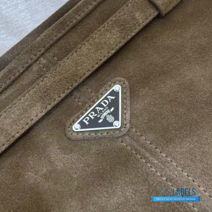 Prada Bonnie Large (Cocoa Brown Suede)