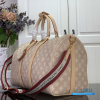 LV Keepall Bandoulière 45 (Beige Meowgram Coated Canvas)