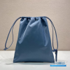 PRADA Wish Drawstring Pouch One Size (Aviation Blue Re-Nylon)