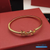 YSL Opyum Monogram Crystal Bangle One Size (Gold Brass & Strass)