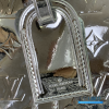 LV Keepall Bandoulière 50 (Silver Monogram Mirror Coated Canvas)