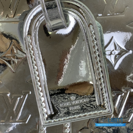 LV Keepall Bandoulière 50 (Silver Monogram Mirror Coated Canvas)