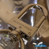 LV Keepall Bandoulière 50 (Silver Monogram Mirror Coated Canvas)