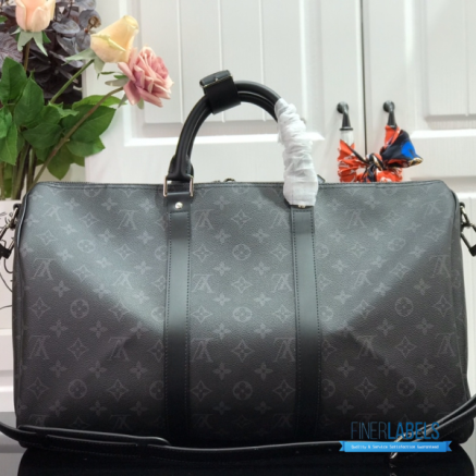 LV Keepall Bandoulière 50 (Monogram Eclipse Canvas)