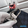 LV Keepall Bandoulière 45 (Damier Cobalt Race Canvas / Blue & Orange)