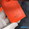 LV Keepall Bandoulière 45 (Damier Cobalt Race Canvas / Blue & Orange)