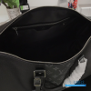 LV Keepall Bandoulière 50 (Black Taiga Leather & Monogram Eclipse Coated Canvas)