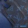 LV Keepall Bandoulière 50 (Pacific Blue Taiga Leather & Monogram Canvas)