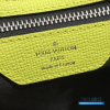 LV Keepall Bandoulière 50 (Neon Yellow Taigarama Leather and Monogram Canvas)
