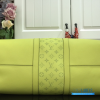 LV Keepall Bandoulière 50 (Neon Yellow Taigarama Leather and Monogram Canvas)