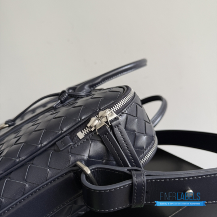 BV Briefcase One Size (Black Intrecciato Calfskin Leather)