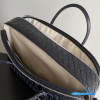 BV Briefcase One Size (Black Intrecciato Calfskin Leather)