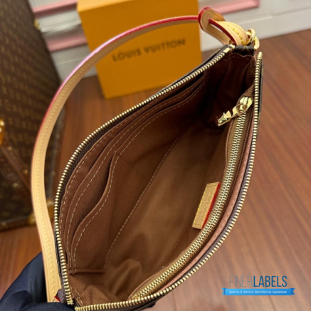 LV Pochette Accessoires One Size (Classic Brown Monogram Canvas & Vachetta Leather)