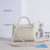 BV Mini Andiamo Bag (Chalk/Sea Salt Intrecciato Lambskin Leather)