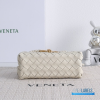 BV Mini Andiamo Bag (Chalk/Sea Salt Intrecciato Lambskin Leather)