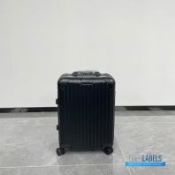RIMOWA Black Aluminum Cabin Luggage