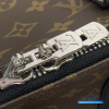 LV Keepall Bandoulière 45 (Brown Monogram Macassar Canvas & Black Leather)