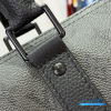 LV Keepall Bandoulière 45 (Black/Grey Monogram Eclipse Coated Canvas)