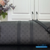 LV Keepall Bandoulière 45 (Black/Grey Monogram Eclipse Coated Canvas)