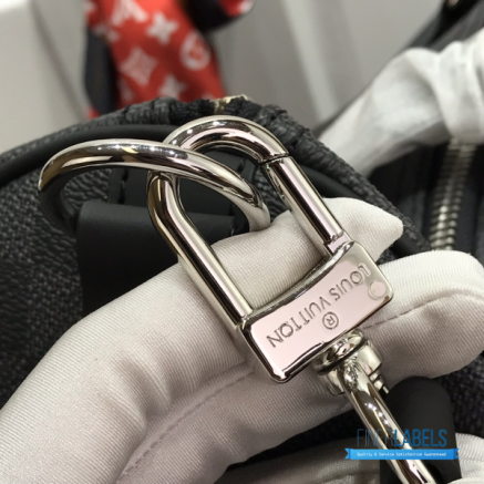 LV Keepall Bandoulière 45 (Damier Graphite Coated Canvas)